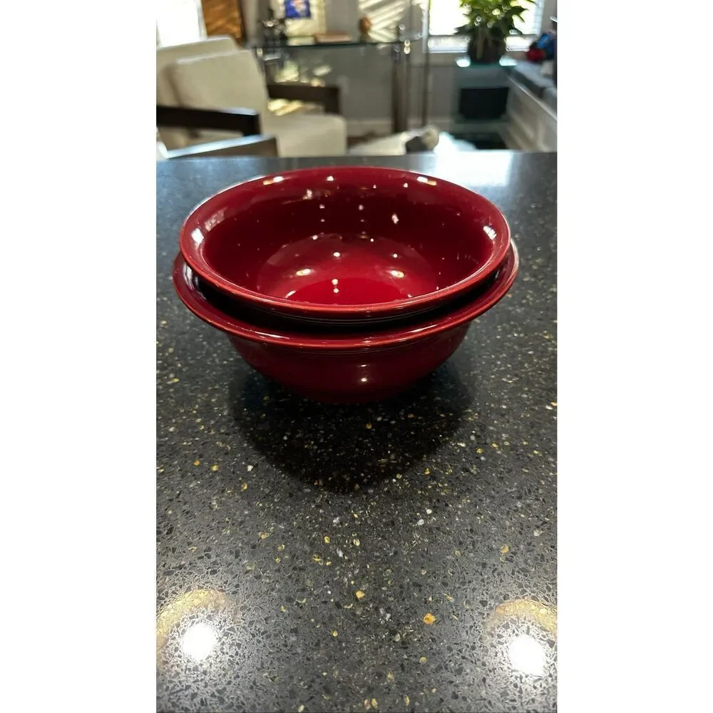 Fiesta Cinnabar Mixing Bowl Set of 2